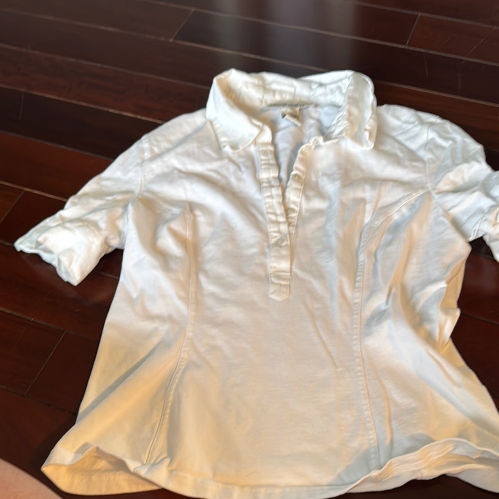 White Short Sleeve Polo Shirt
